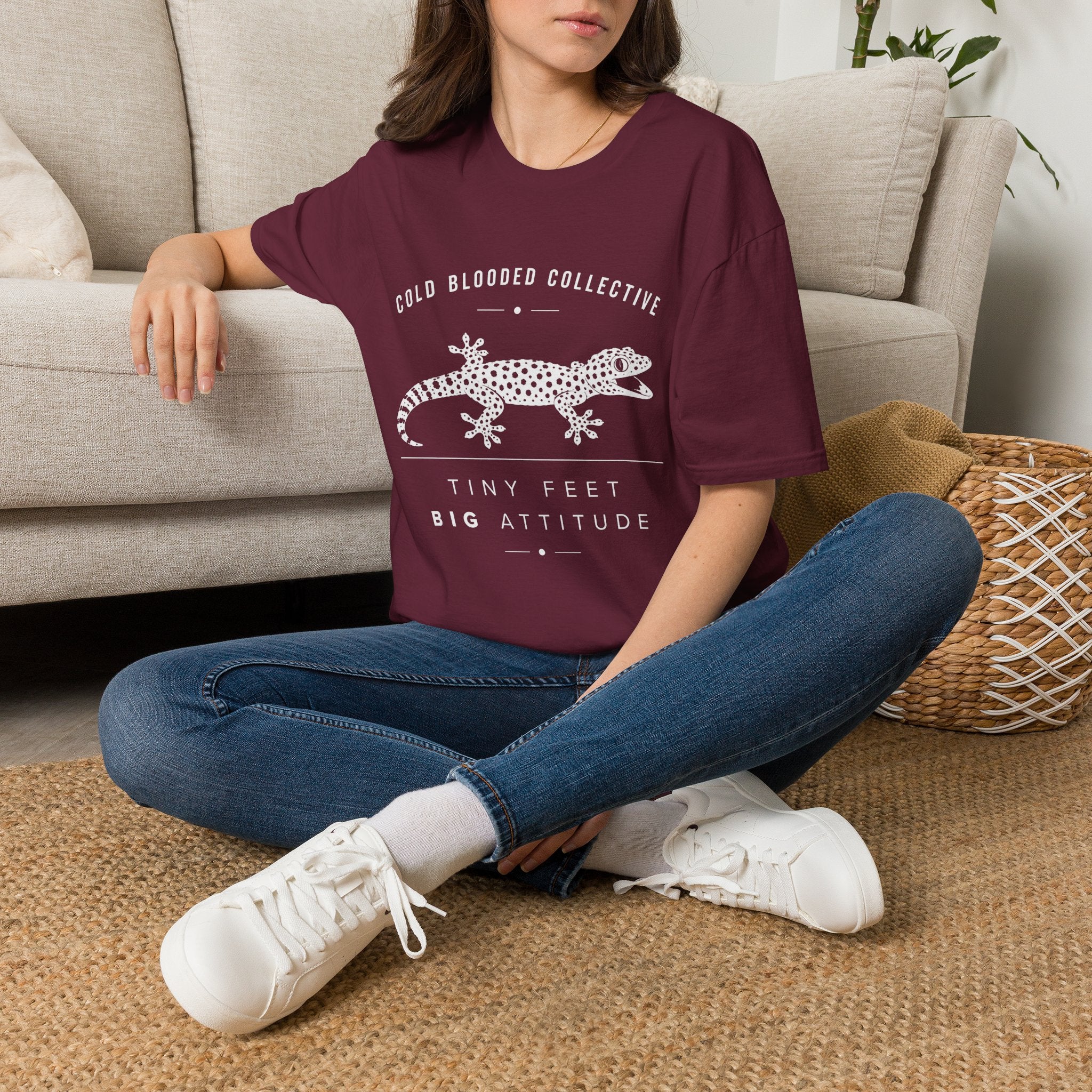 Tokay Gecko T-Shirt — "Cold Blooded Collective: Tiny Feet, Big Attitude"