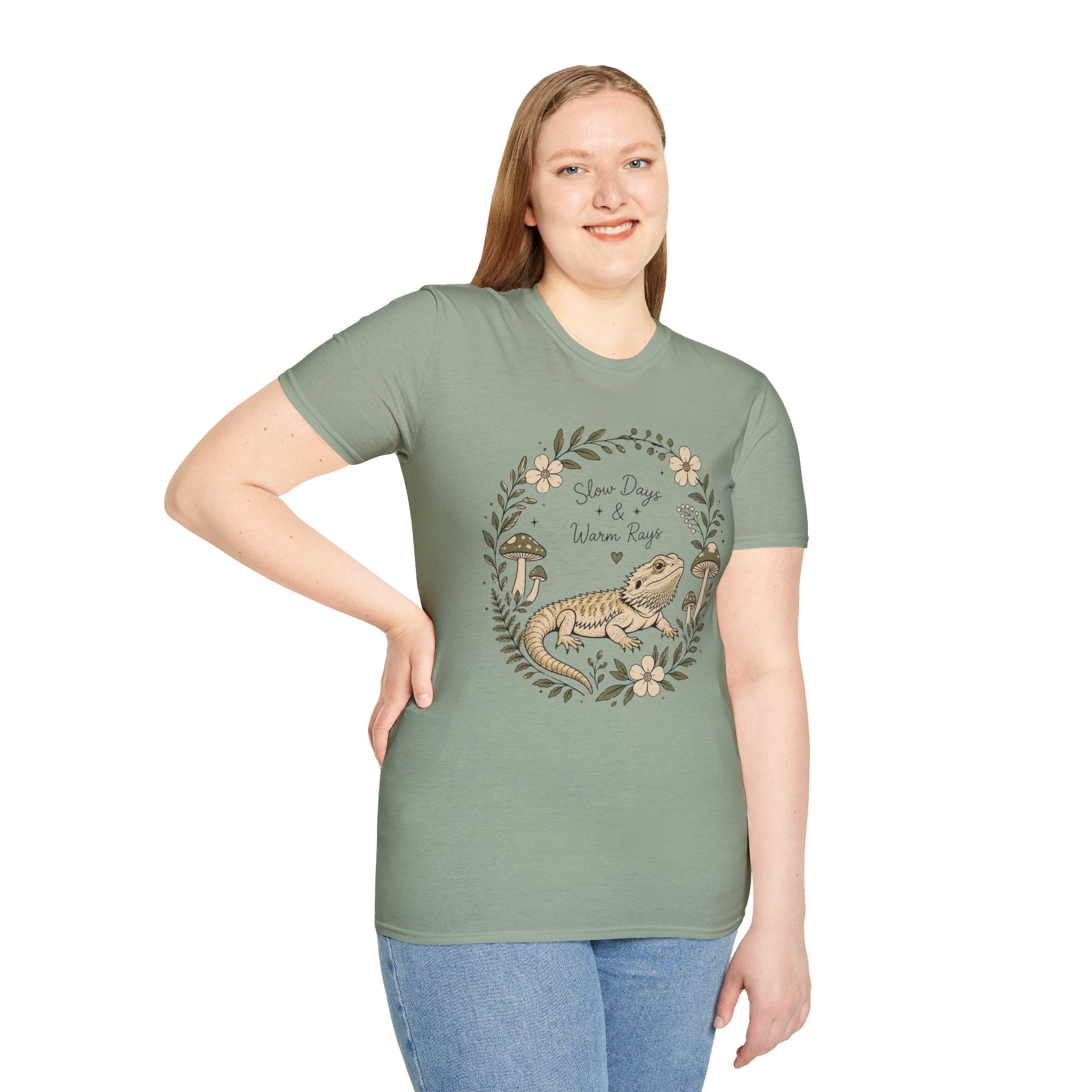 Slow Days & Warm Rays Bearded Dragon Nature T-Shirt | Red River Exotics