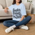 Snakes Are Friends T-Shirt — 'Snakes are Friends, Not Phobias' Graphic Tee for Snake Lovers