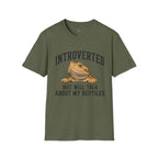 Introverted But Will Talk About My Reptiles Bearded Dragon Graphic T-Shirt