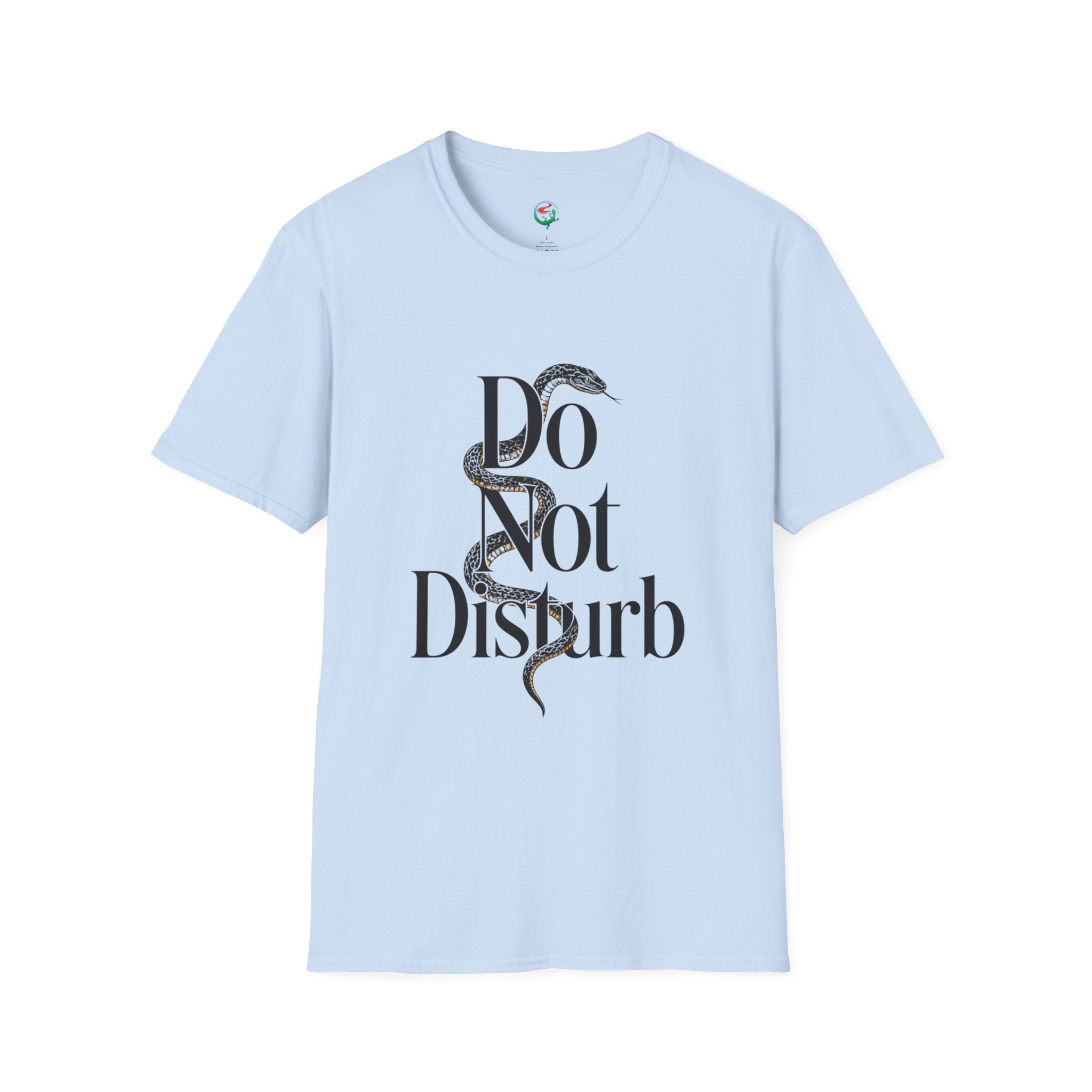 Do Not Disturb Snake T-Shirt — Graphic Relaxed Fit Tee with Serpent Art