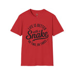 Snake Lover T-Shirt — "Life Is Better With a Snake" Graphic Tee