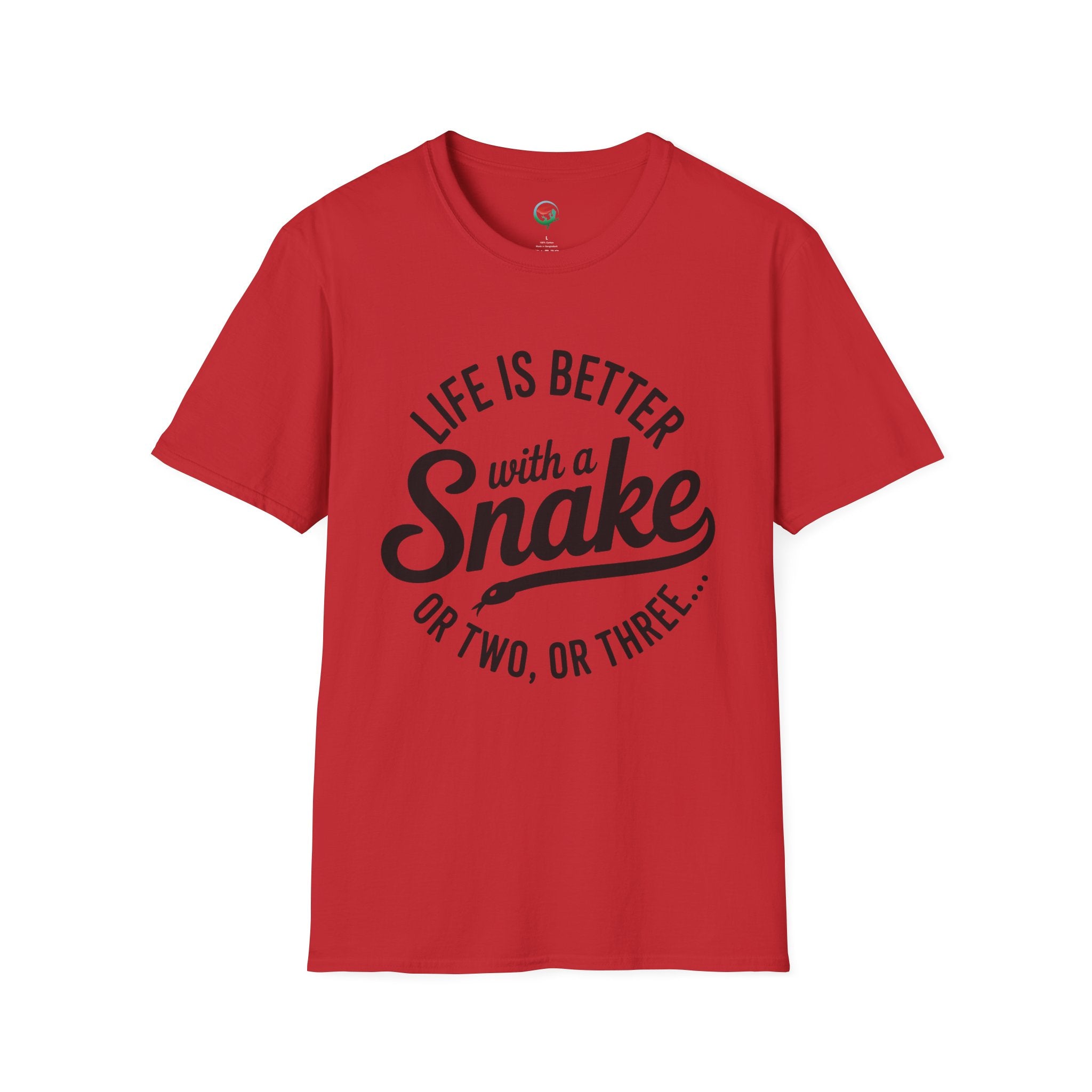 Snake Lover T-Shirt — "Life Is Better With a Snake" Graphic Tee