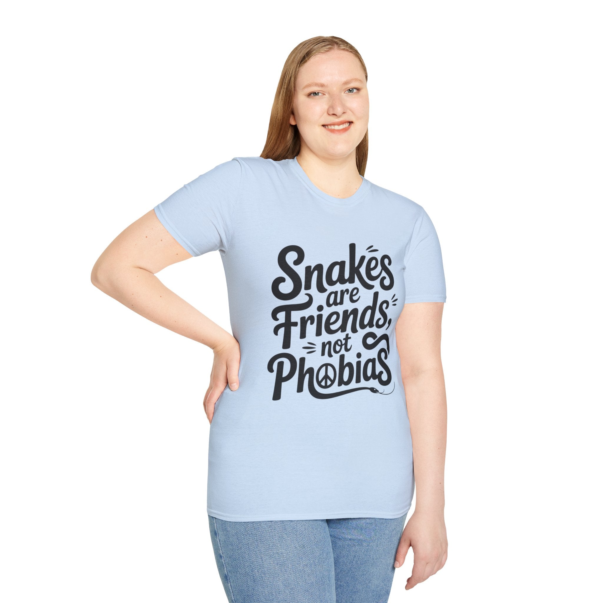 Snakes Are Friends T-Shirt — 'Snakes are Friends, Not Phobias' Graphic Tee for Snake Lovers
