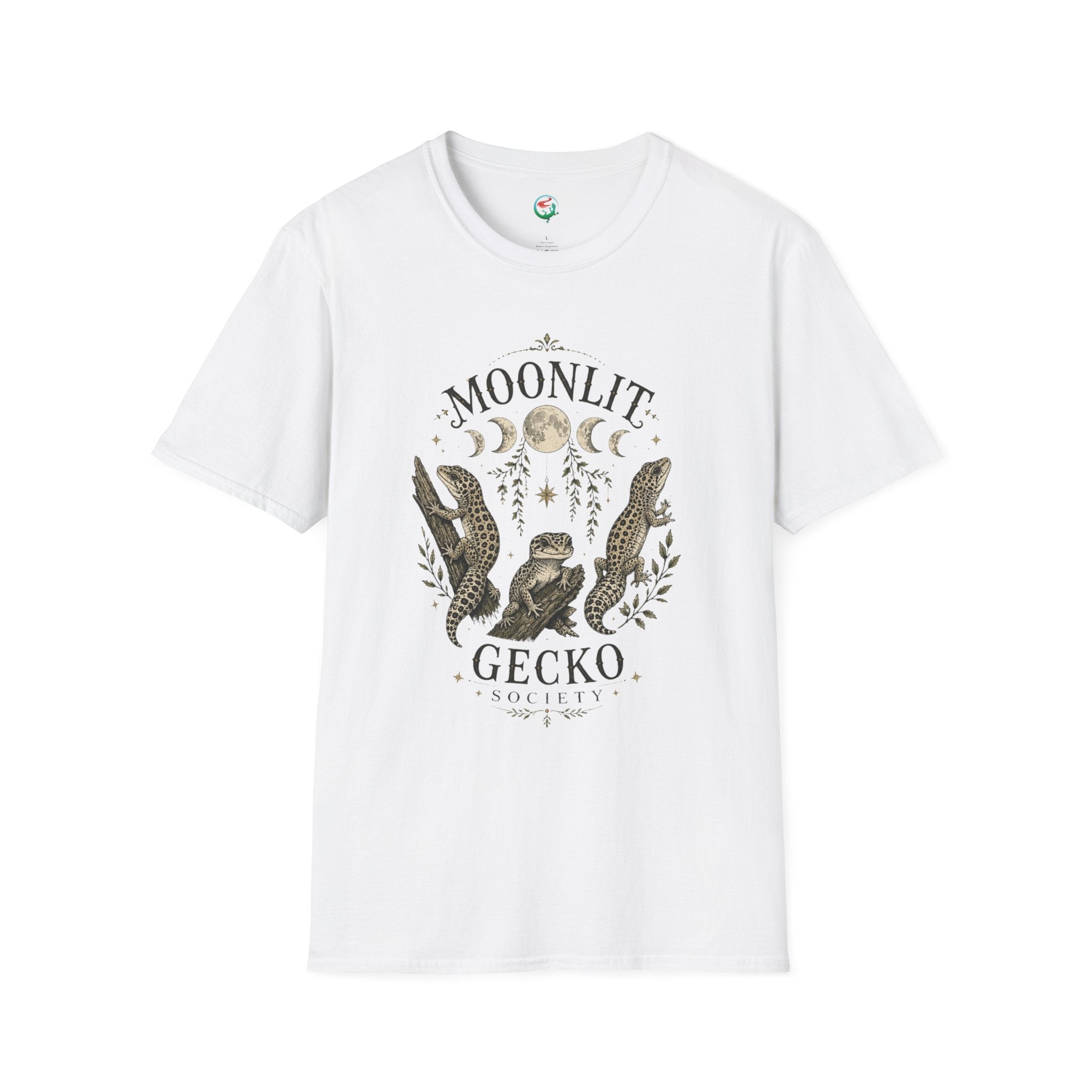 Moonlit Gecko T-Shirt — Celestial Gecko Graphic Tee