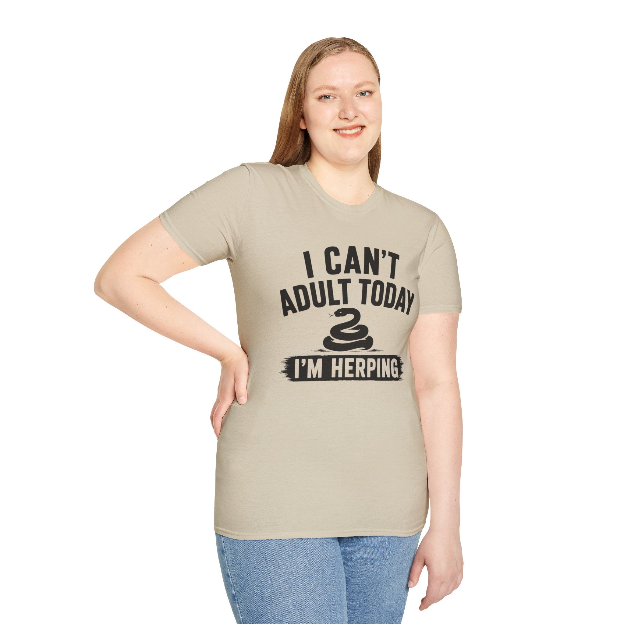 I Can't Adult Today I'm Herping Shirt | Funny Snake Herping Tee