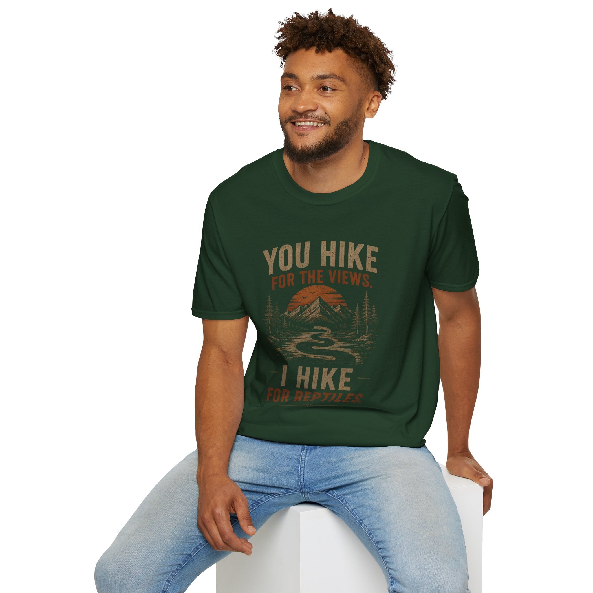 You Hike for the Views, I Hike for Reptiles Shirt | Reptile Hiking Tee