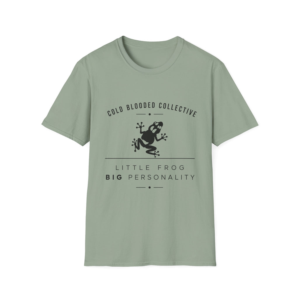 Cold Blooded Collective Frog T-Shirt — 'Little Frog Big Personality' Graphic Tee