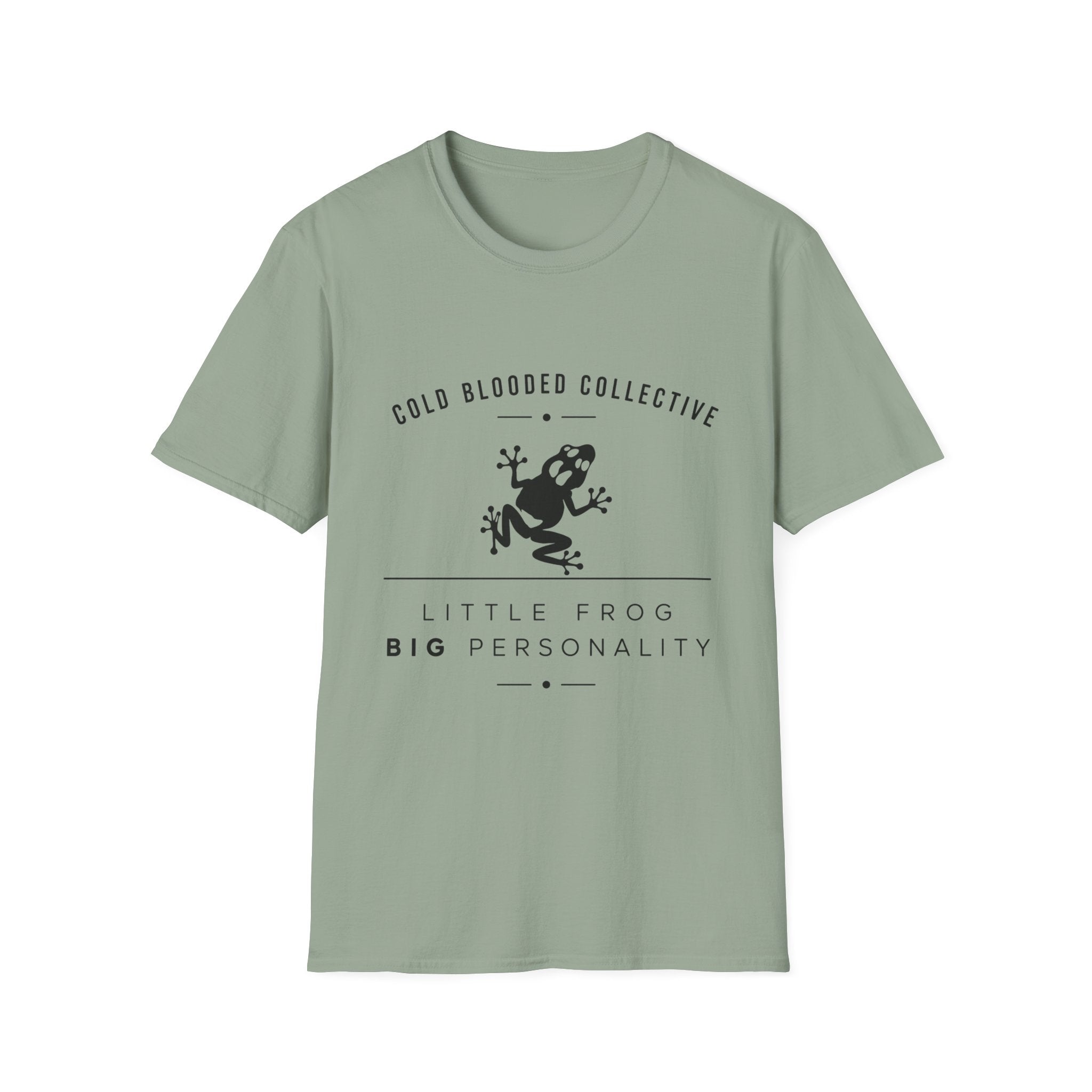Cold Blooded Collective Frog T-Shirt — 'Little Frog Big Personality' Graphic Tee