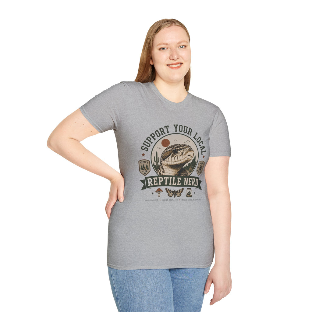 Support Your Local Reptile Nerd T-Shirt