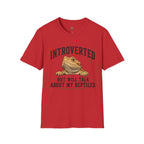 Introverted But Will Talk About My Reptiles Bearded Dragon Graphic T-Shirt