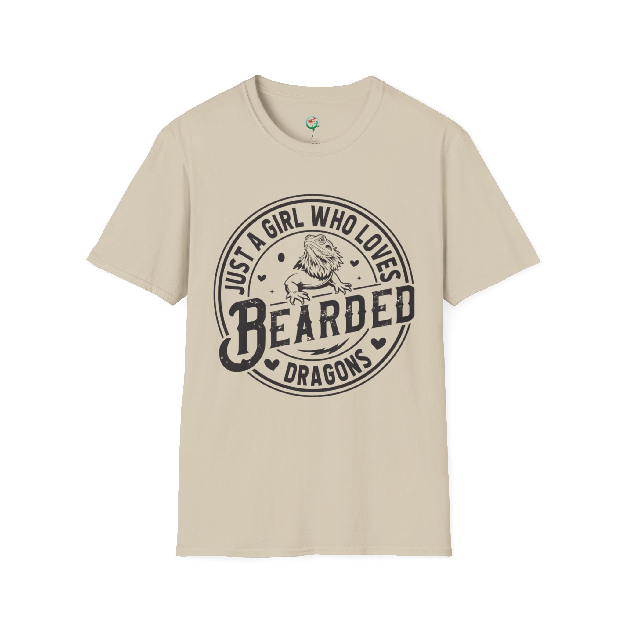 Bearded Dragon T-Shirt — "Just a Girl Who Loves Bearded Dragons" Casual Tee