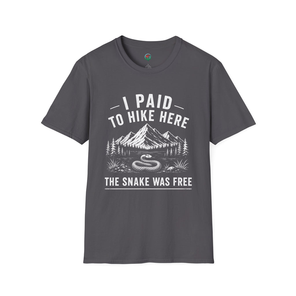 I Paid to Hike Here. The Snake Was Free. Shirt | Funny Snake Hiking Tee