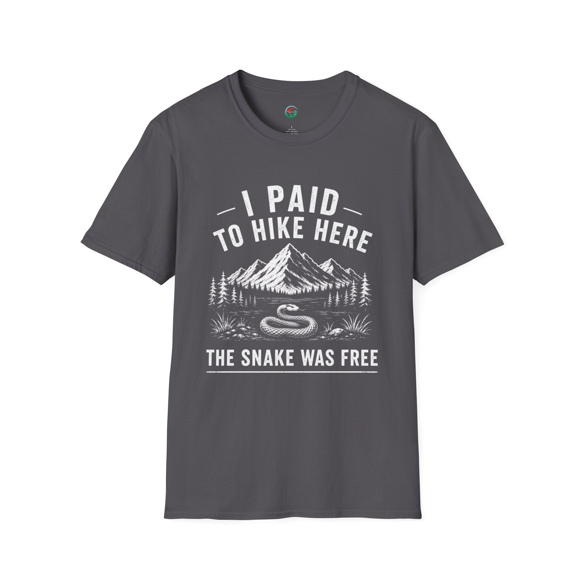 I Paid to Hike Here. The Snake Was Free. Shirt | Funny Snake Hiking Tee