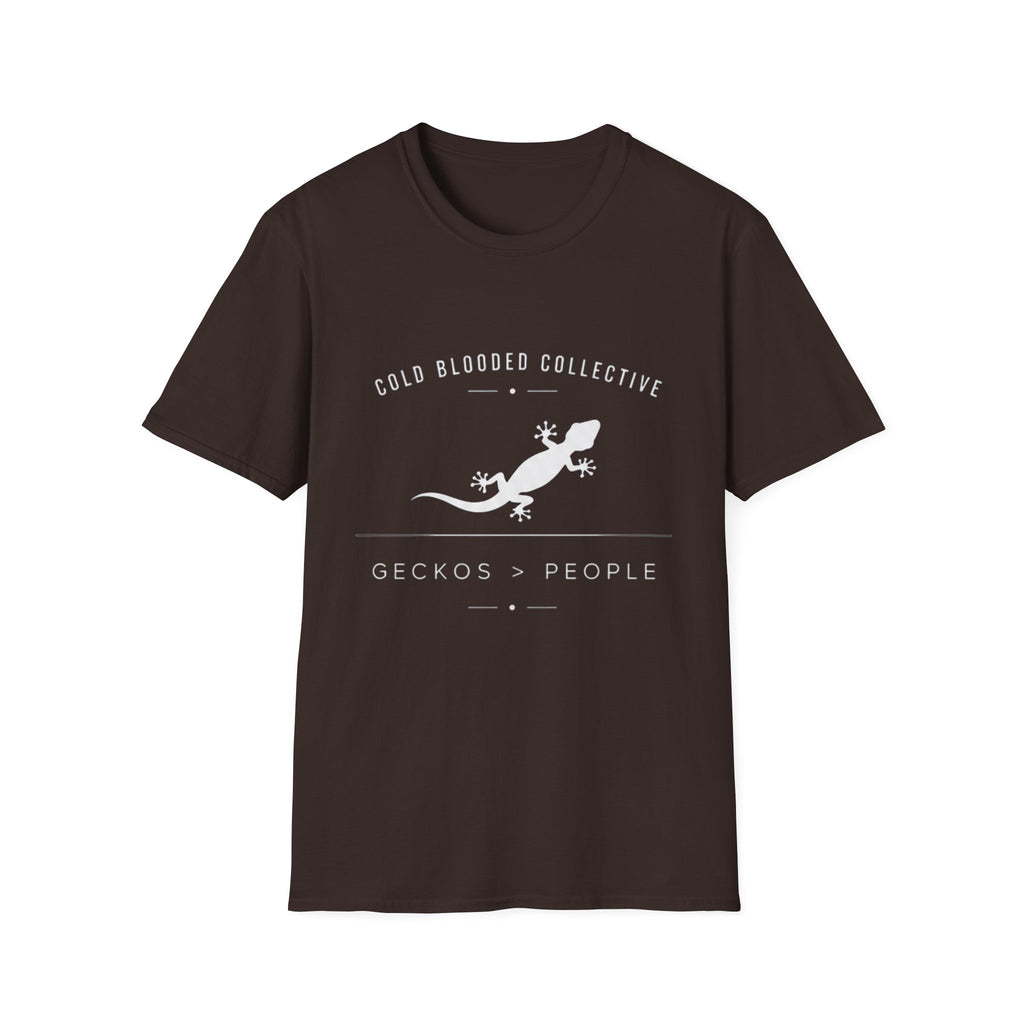 Gecko Over People Graphic T-Shirt — "Cold Blooded Collective" GeckoTee
