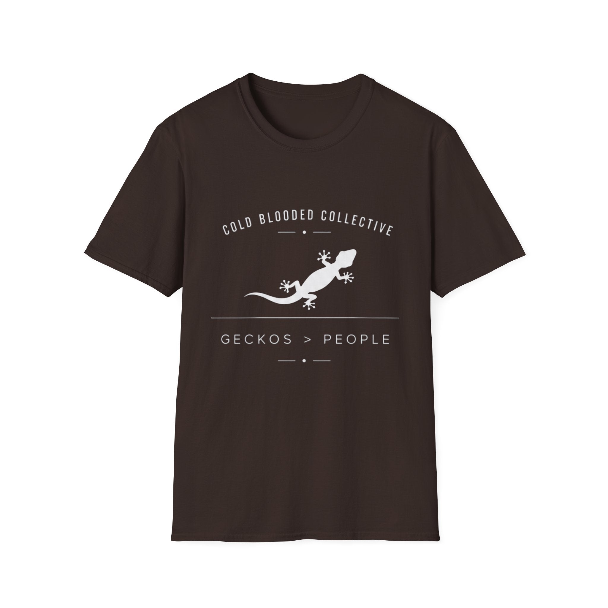 Gecko Over People Graphic T-Shirt — "Cold Blooded Collective" GeckoTee