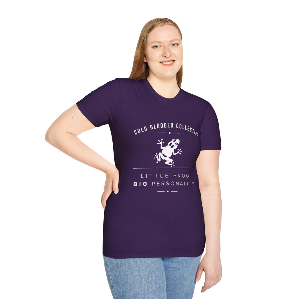 Cold Blooded Collective Frog T-Shirt — 'Little Frog Big Personality' Graphic Tee