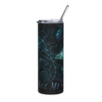 20oz Stainless Steel Tumbler — Iridescent Chameleon Night Design