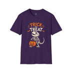 Trick or Treat Lizard Tee — Halloween Reptile Skeleton Pumpkin T-Shirt