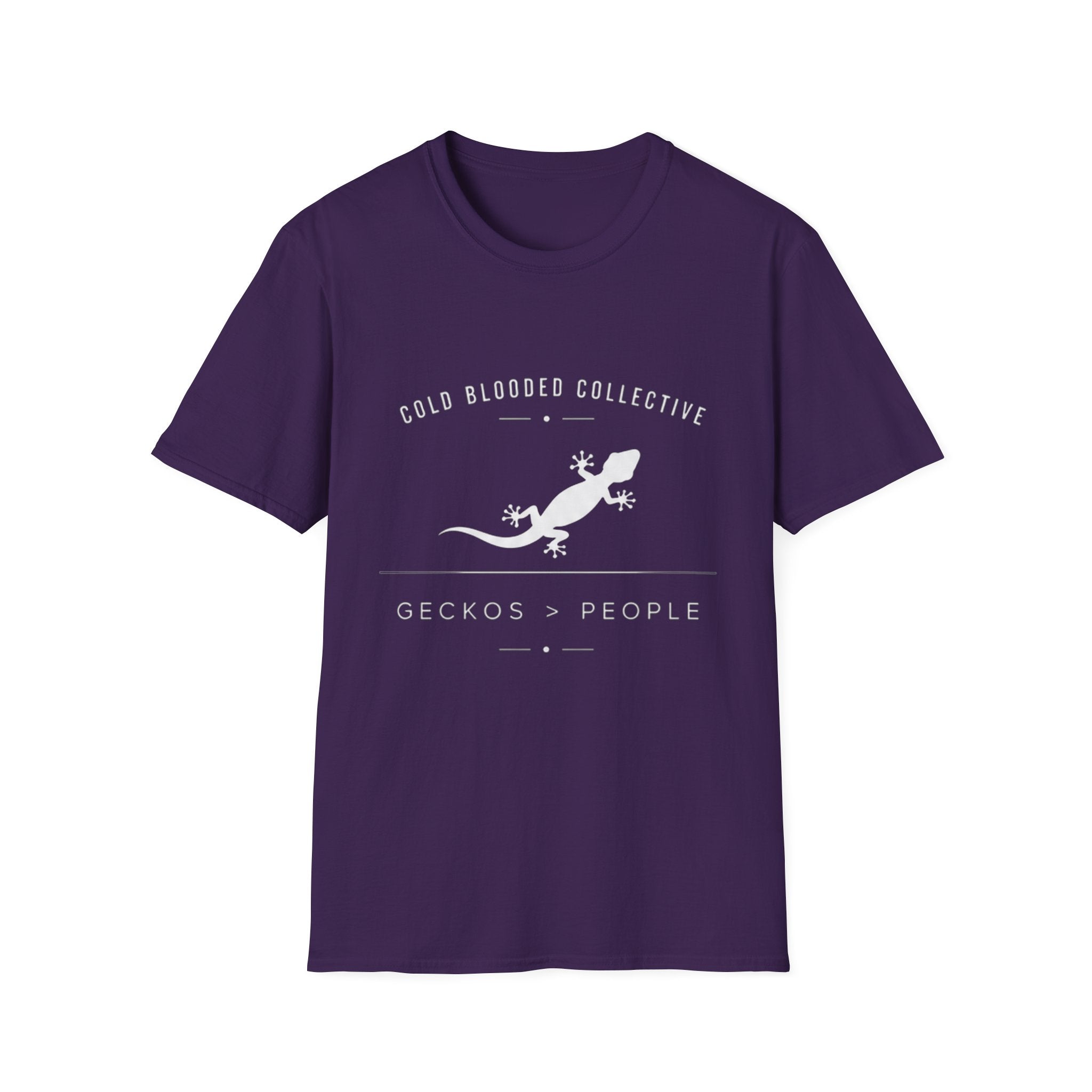 Gecko Over People Graphic T-Shirt — "Cold Blooded Collective" GeckoTee