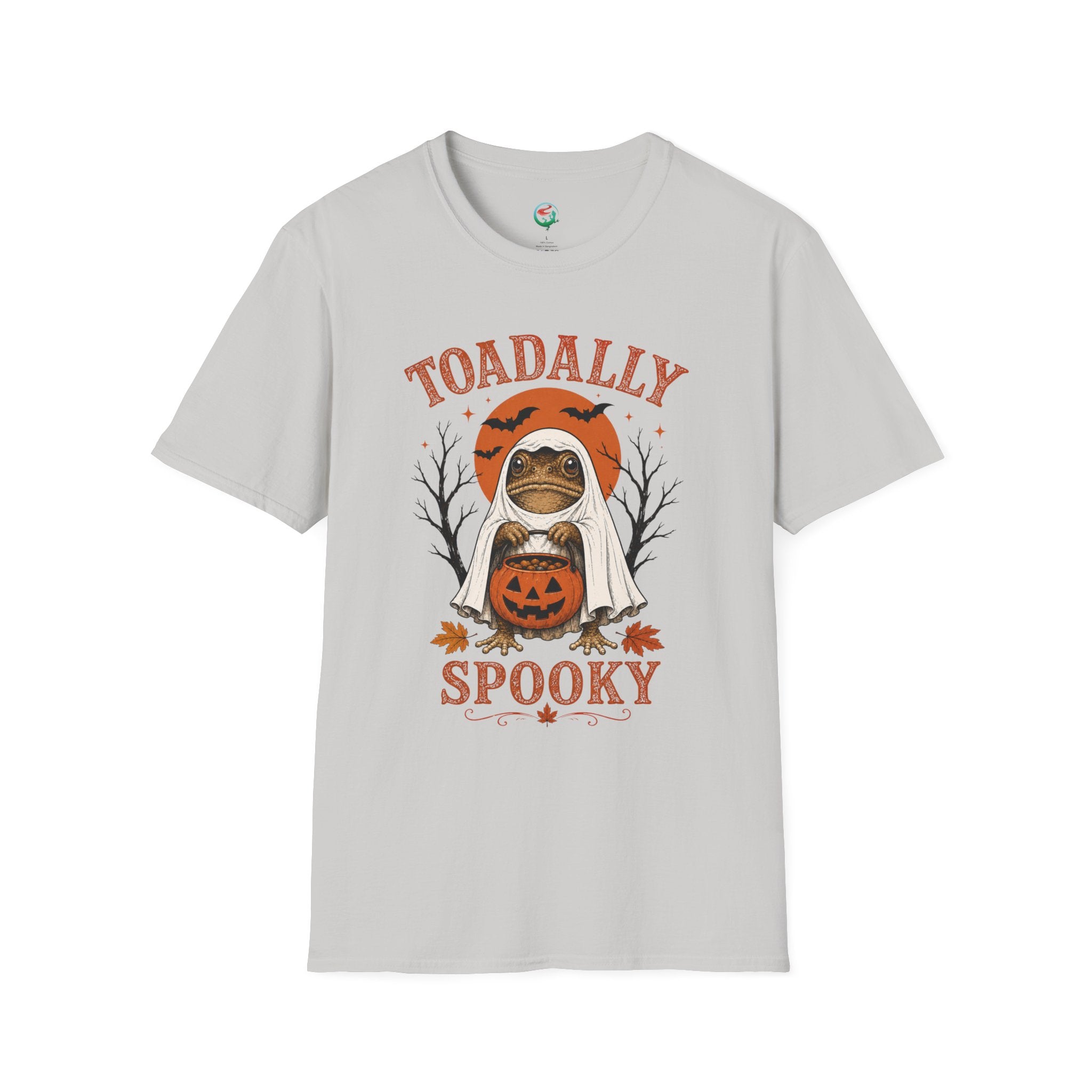 Toadally Spooky Shirt | Funny Halloween Toad Ghost Graphic Tee
