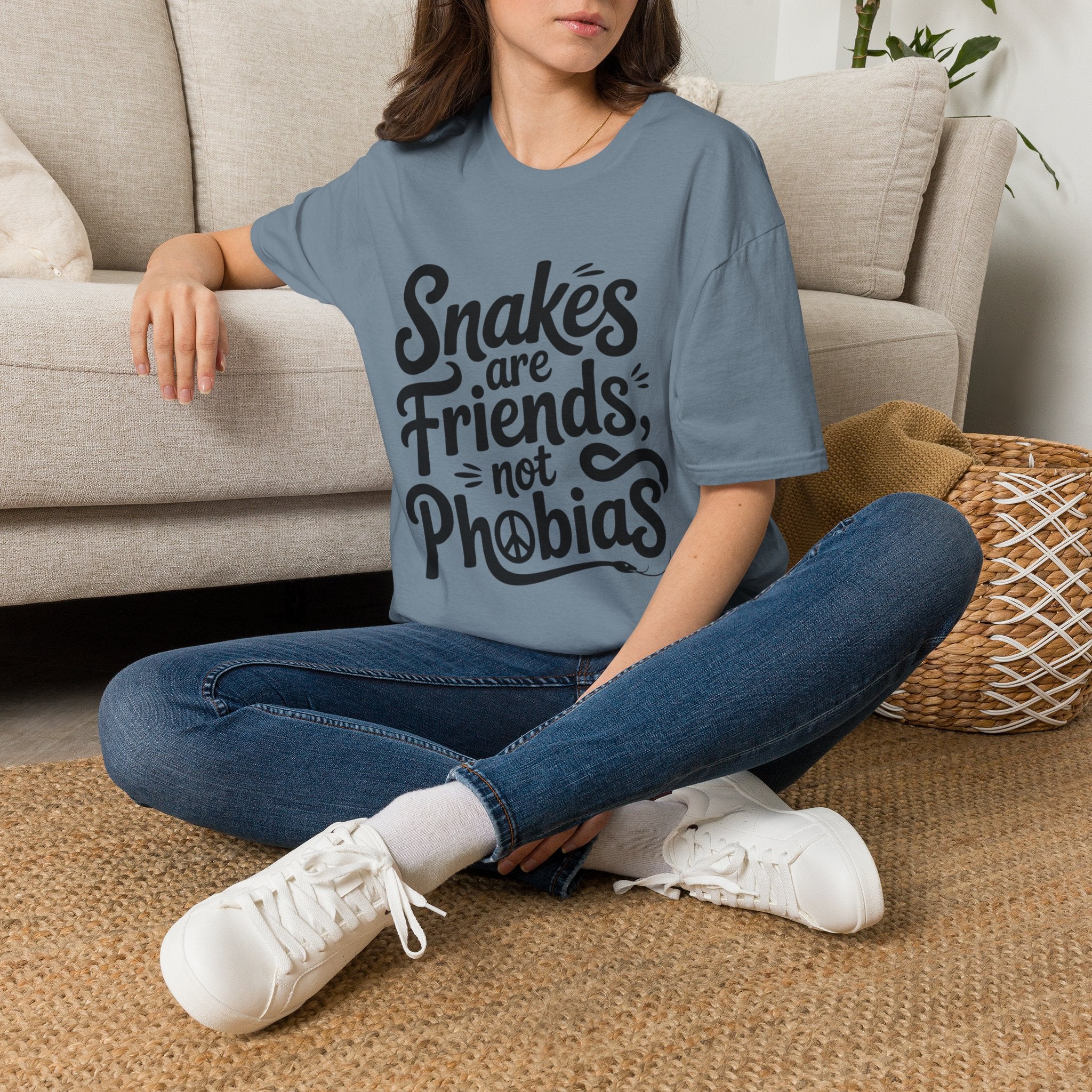 Snakes Are Friends T-Shirt — 'Snakes are Friends, Not Phobias' Graphic Tee for Snake Lovers