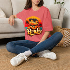Bearded Dragon 'Bruh' Tee — Retro Sunset Lizard T-Shirt