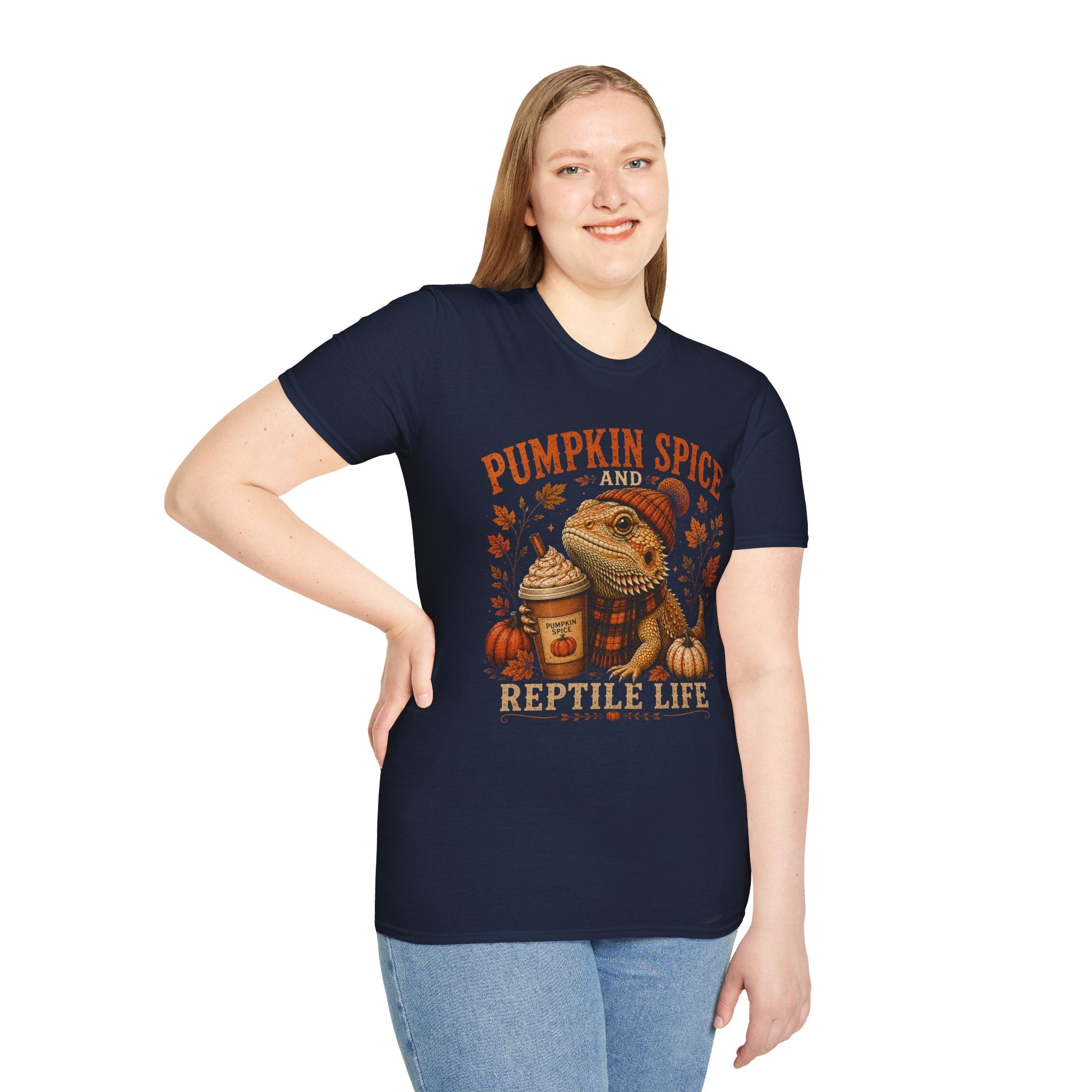 Pumpkin Spice and Reptile Life Shirt | Cute Bearded Dragon Fall Tee