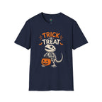 Trick or Treat Lizard Tee — Halloween Reptile Skeleton Pumpkin T-Shirt