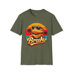 Bearded Dragon 'Bruh' Tee — Retro Sunset Lizard T-Shirt