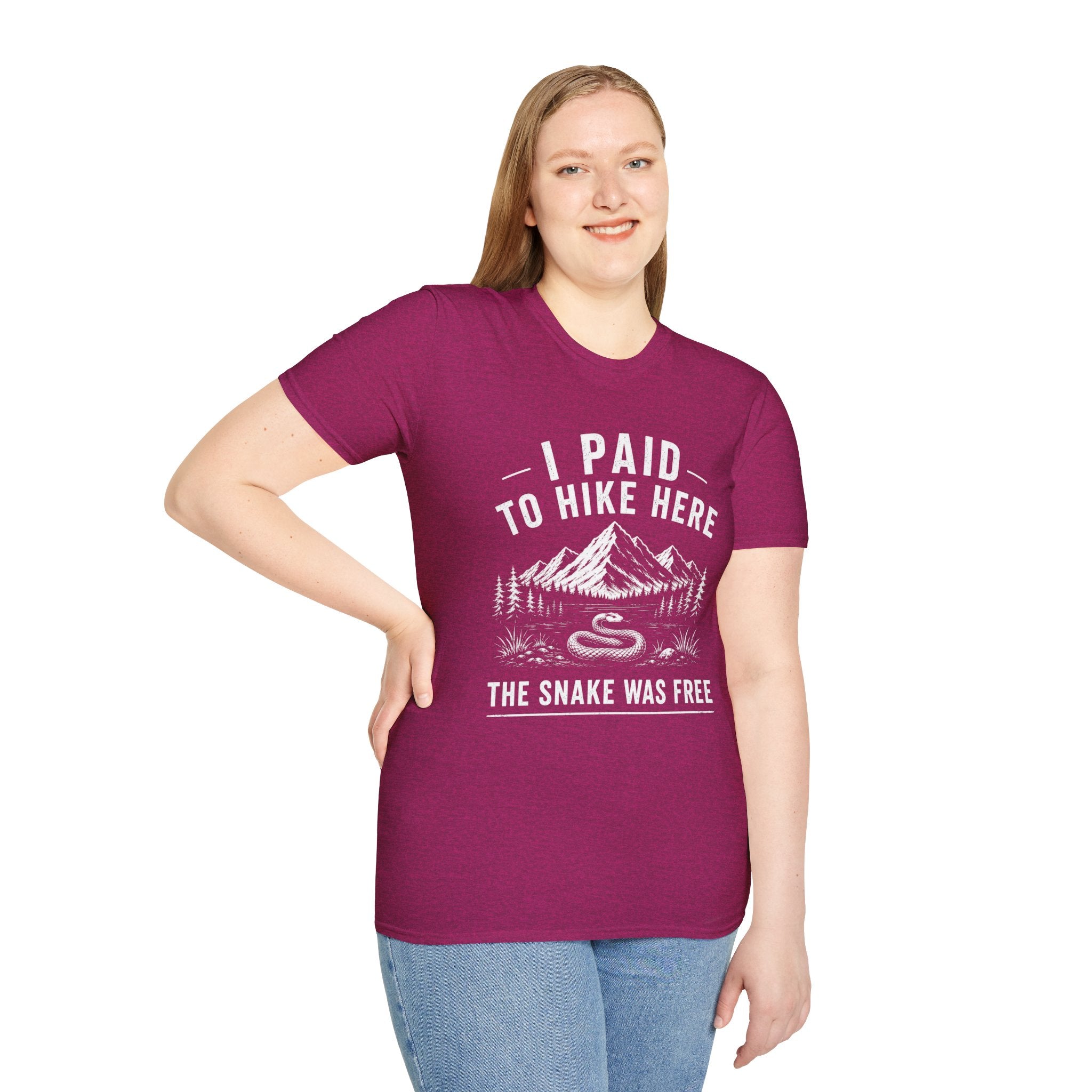 I Paid to Hike Here. The Snake Was Free. Shirt | Funny Snake Hiking Tee
