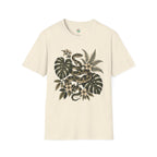 Botanical Snake Graphic T-Shirt | Vintage Floral Reptile Tee