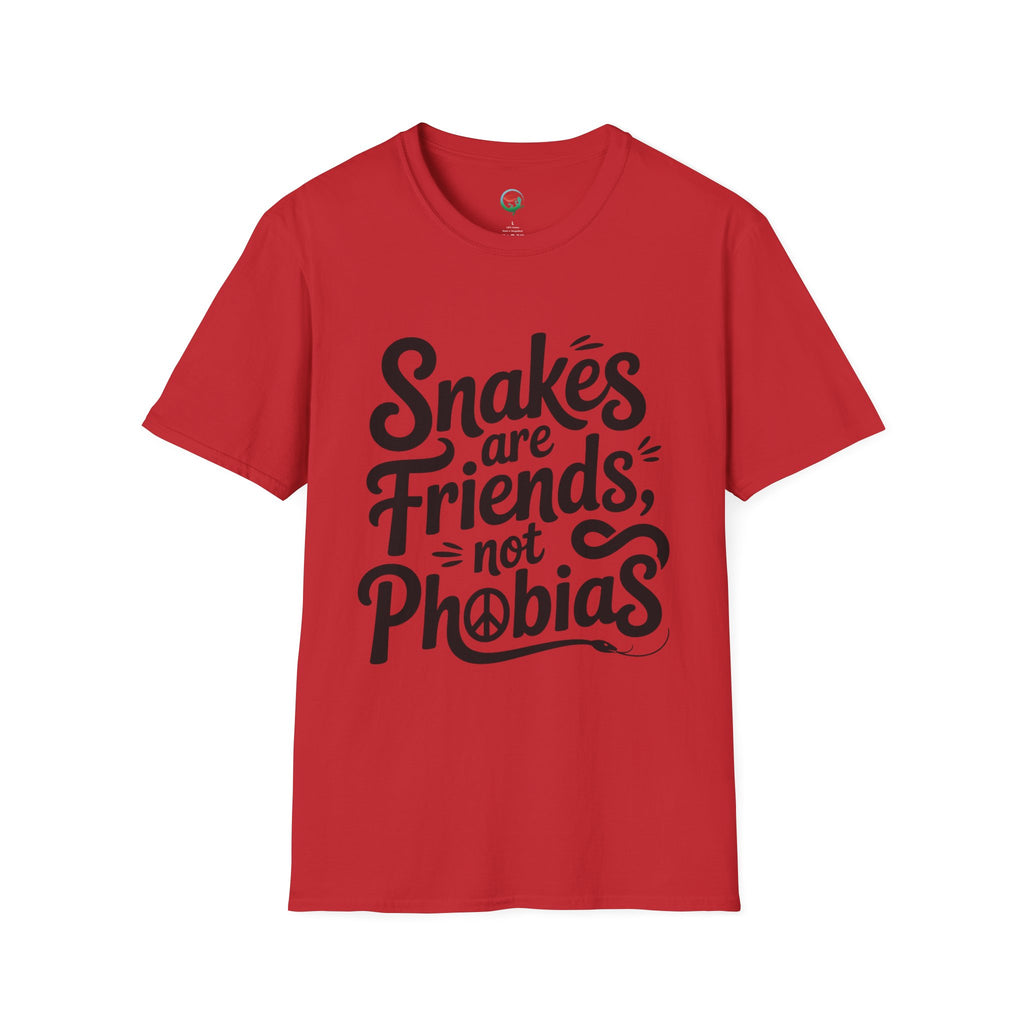 Snakes Are Friends T-Shirt — 'Snakes are Friends, Not Phobias' Graphic Tee for Snake Lovers