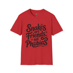 Snakes Are Friends T-Shirt — 'Snakes are Friends, Not Phobias' Graphic Tee for Snake Lovers