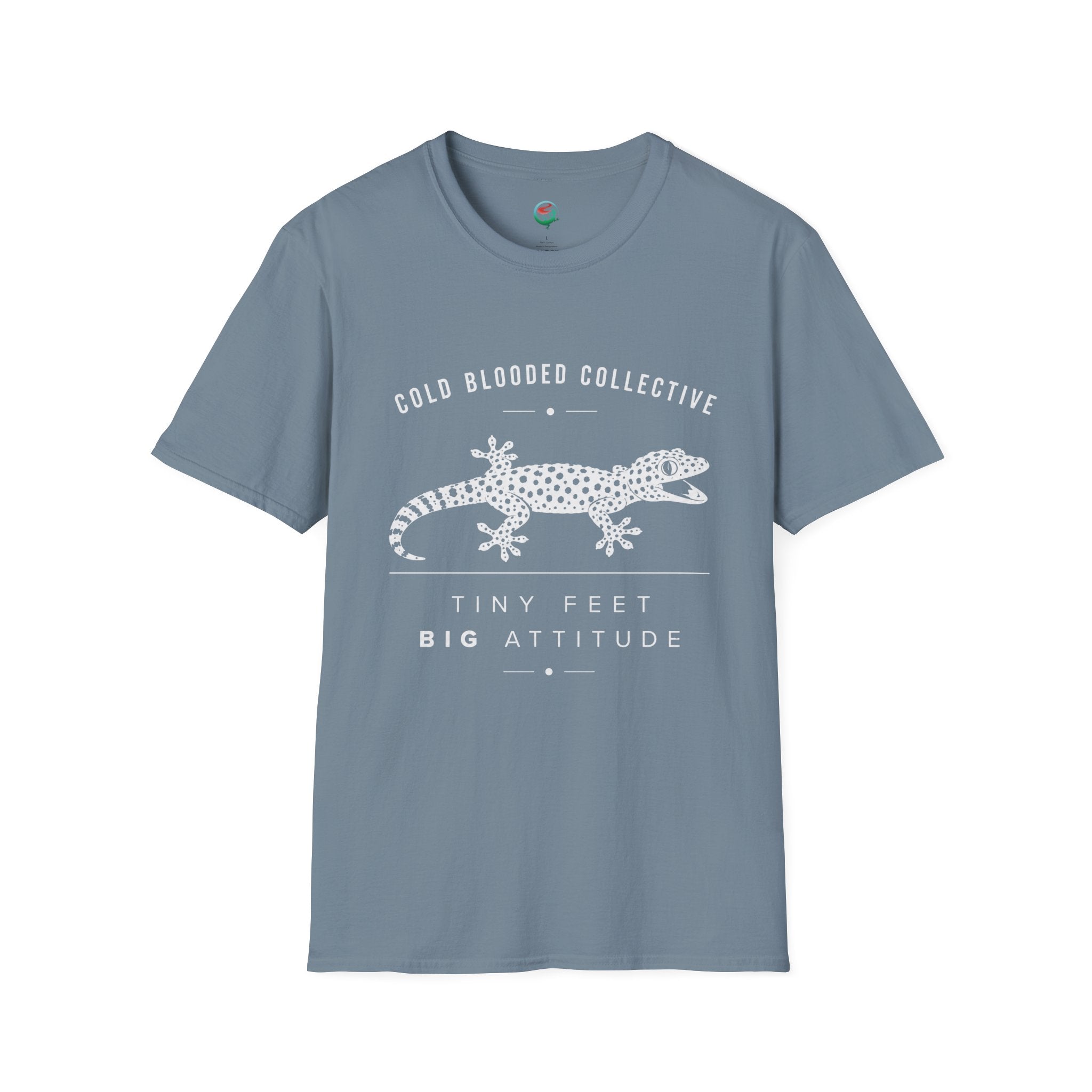 Tokay Gecko T-Shirt — "Cold Blooded Collective: Tiny Feet, Big Attitude"