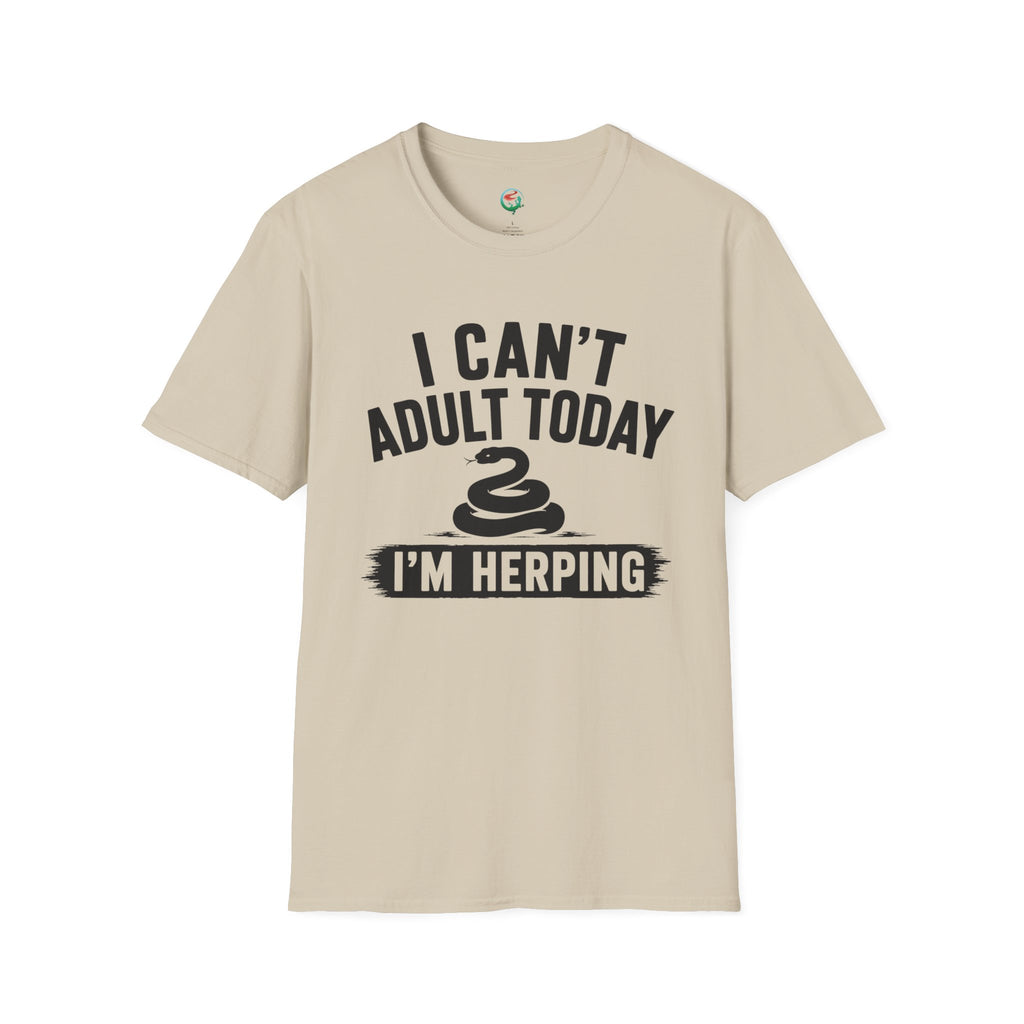 I Can't Adult Today I'm Herping Shirt | Funny Snake Herping Tee
