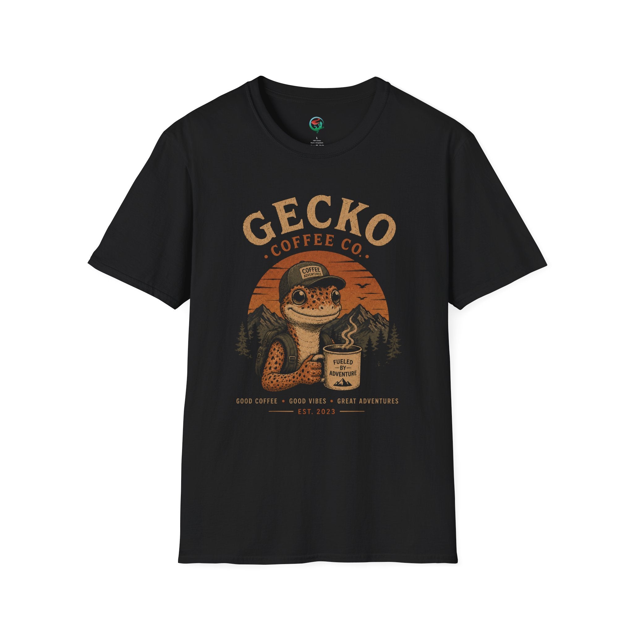 Gecko Coffee Co. Graphic T-Shirt | Fueled by Adventure
