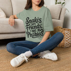 Snakes Are Friends T-Shirt — 'Snakes are Friends, Not Phobias' Graphic Tee for Snake Lovers