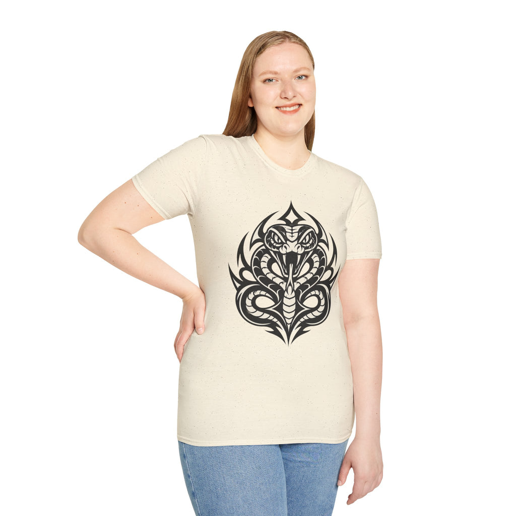 Snake Tribal T-Shirt — Fierce Cobra Graphic Tee