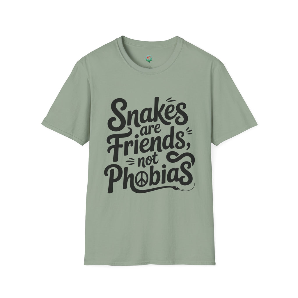 Snakes Are Friends T-Shirt — 'Snakes are Friends, Not Phobias' Graphic Tee for Snake Lovers
