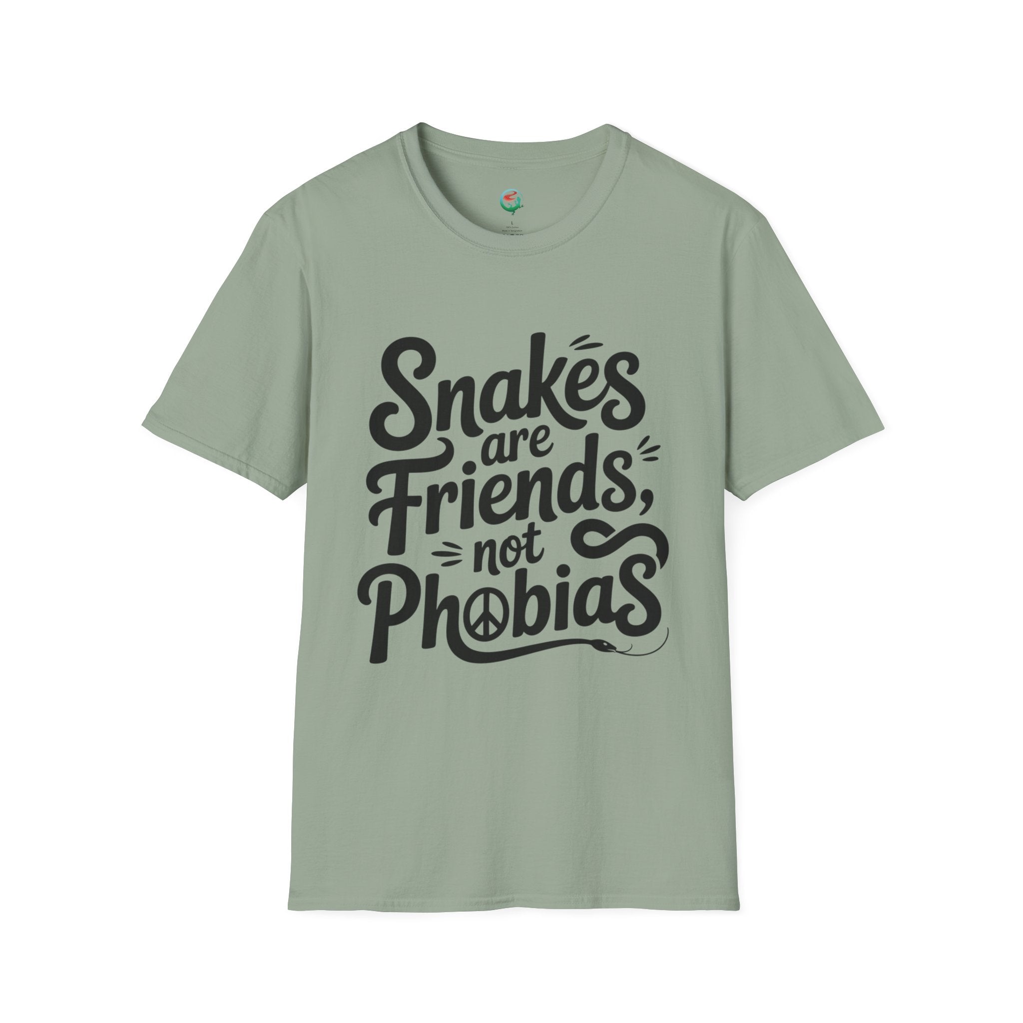 Snakes Are Friends T-Shirt — 'Snakes are Friends, Not Phobias' Graphic Tee for Snake Lovers