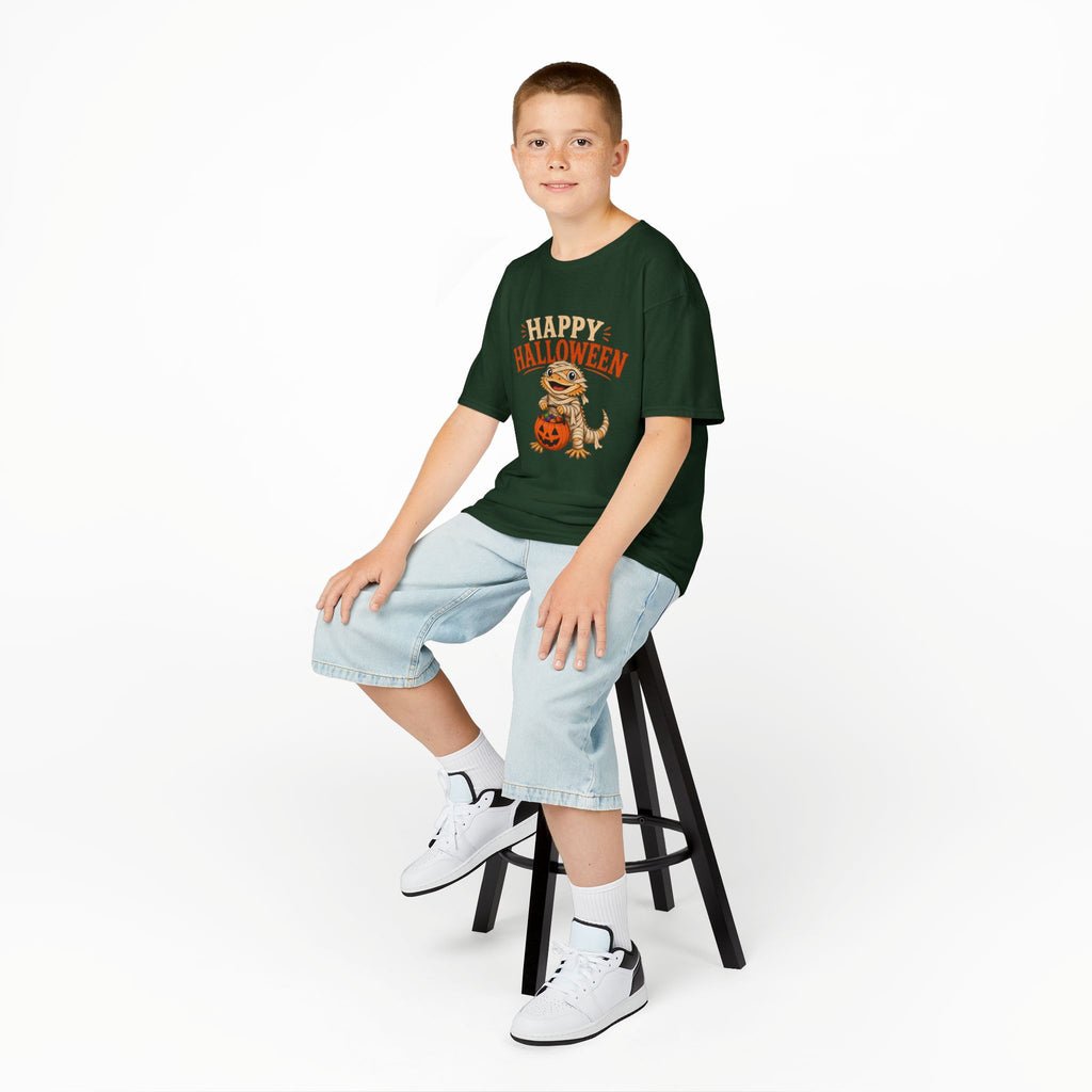 Kids "Happy Halloween" Bearded Dragon T-Shirt