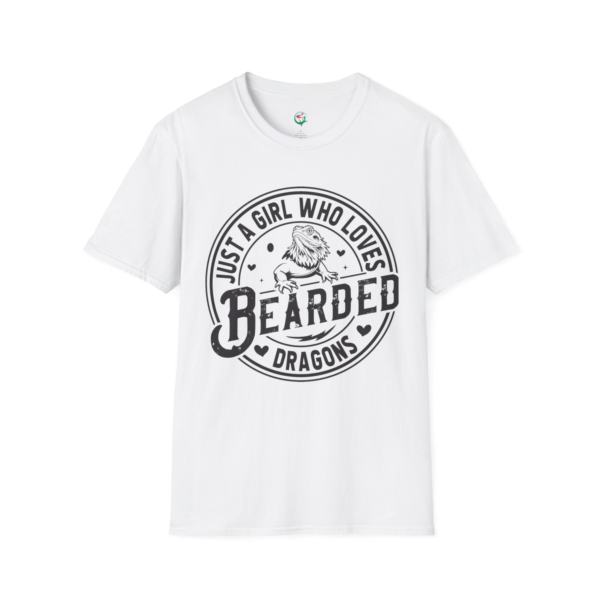 Bearded Dragon T-Shirt — "Just a Girl Who Loves Bearded Dragons" Casual Tee
