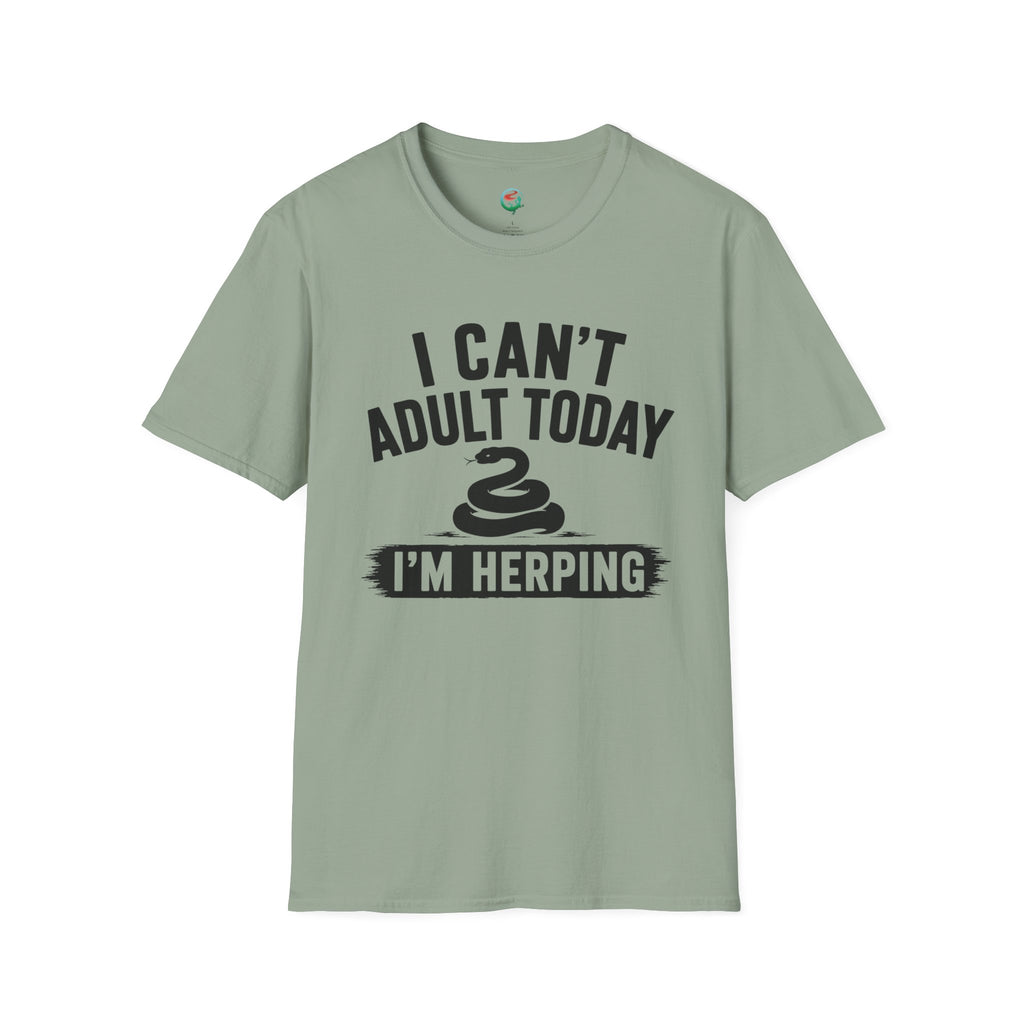 I Can't Adult Today I'm Herping Shirt | Funny Snake Herping Tee