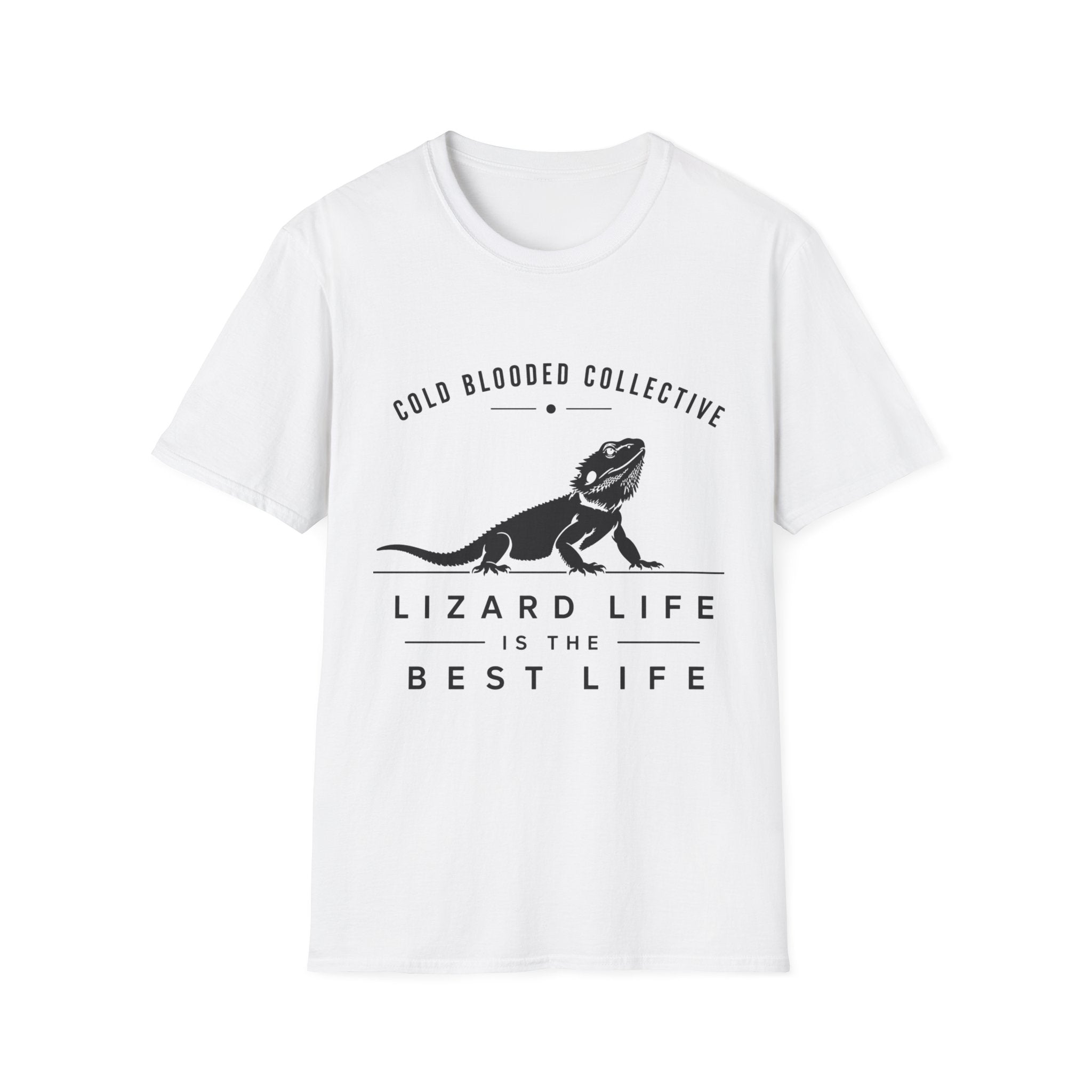 Lizard Life Tee — "Cold Blooded Collective" Bearded Dragon Graphic T-Shirt