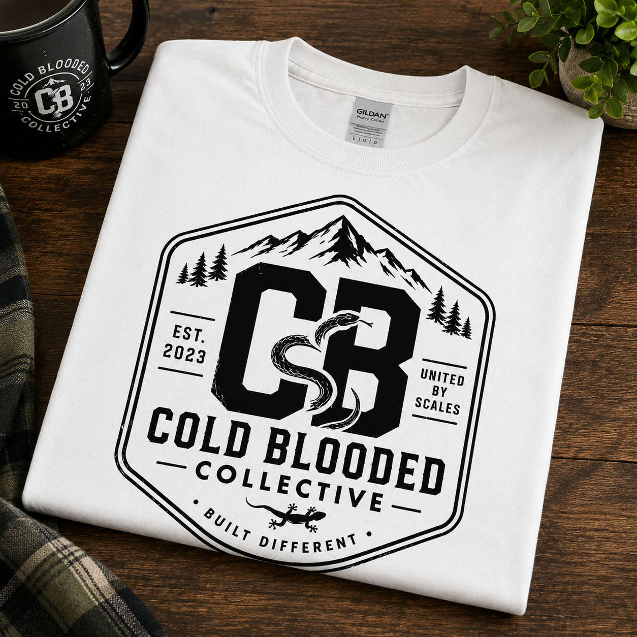Cold Blooded Collective – Built Different Reptile Graphic T-Shirt