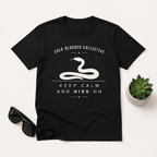 Cold Blooded Collective Snake T-Shirt — "Keep Calm and Hiss On" Graphic Tee