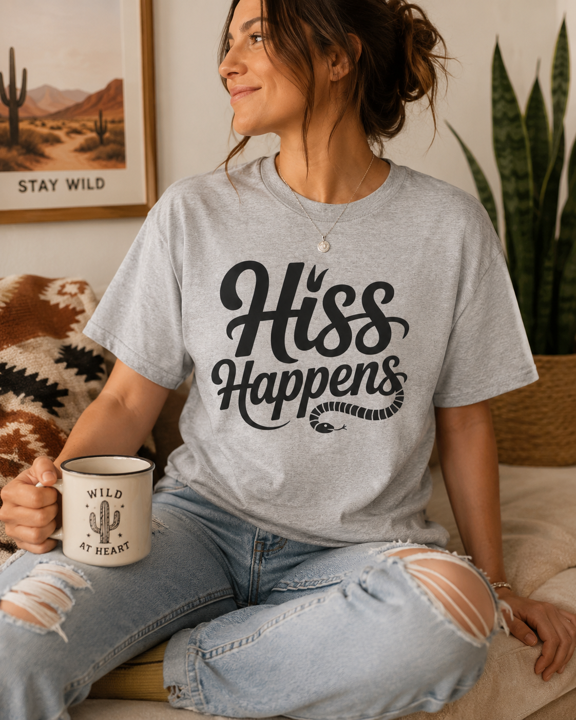 Hiss Happens T-Shirt — Funny Snake Lover Tee