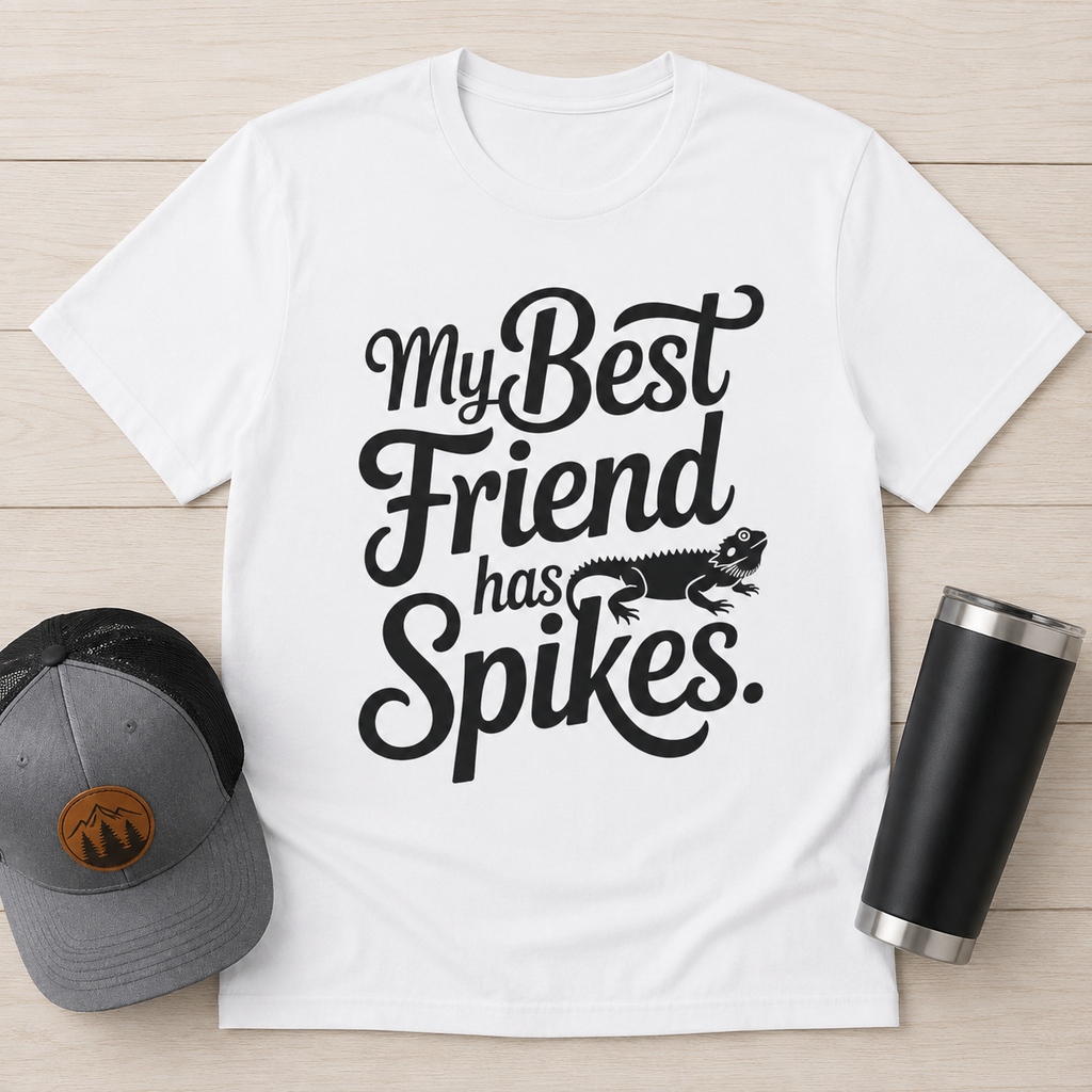 My Best Friend Has Spikes Bearded Dragon T-Shirt