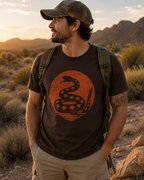 Vintage Rattlesnake Sunset Shirt | Western Snake Graphic Tee